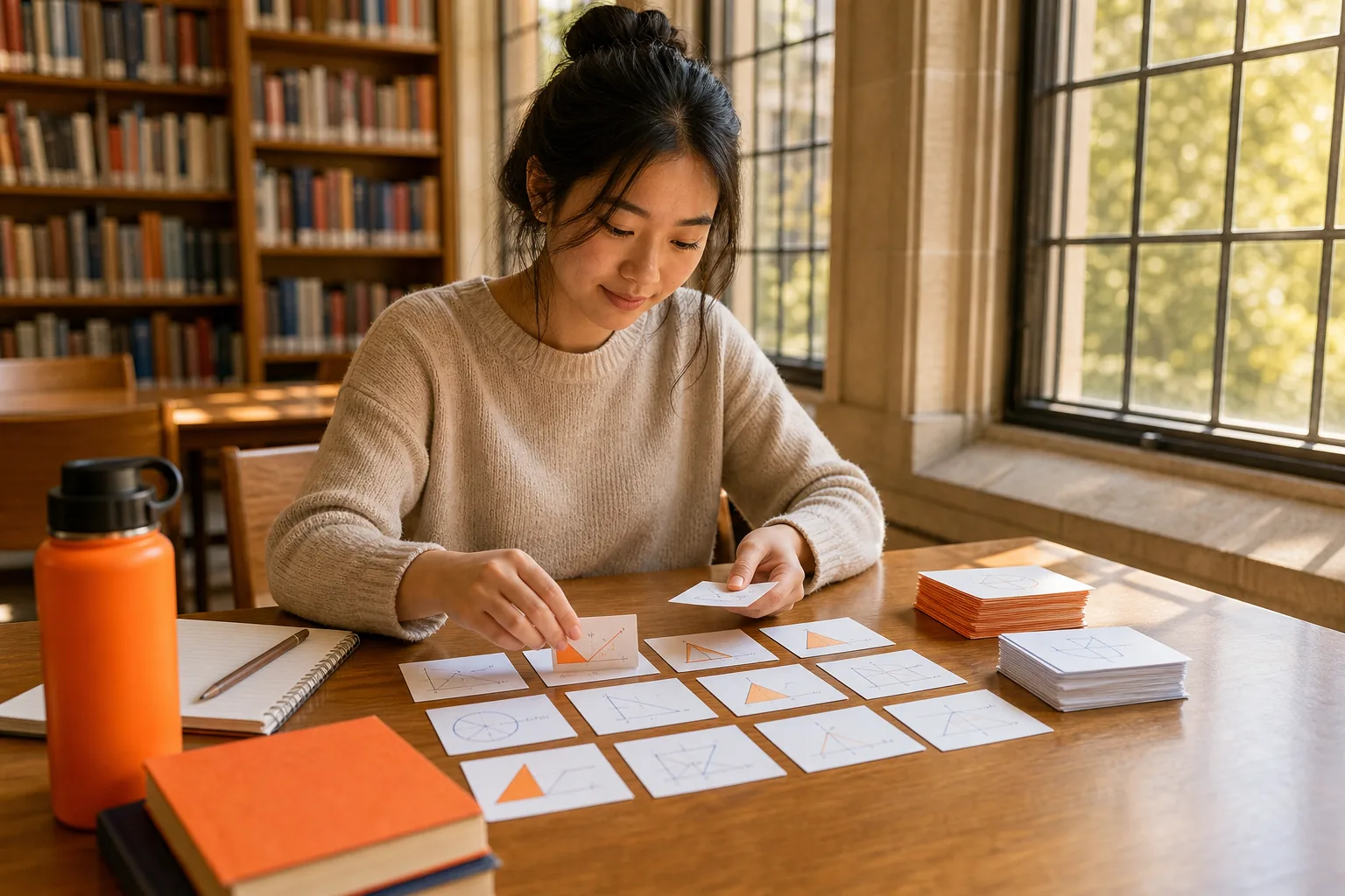 Interleaved practice mixes related study topics while blocked practice groups one topic at a time.